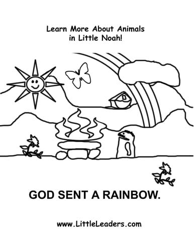 Little Noah Coloring Page